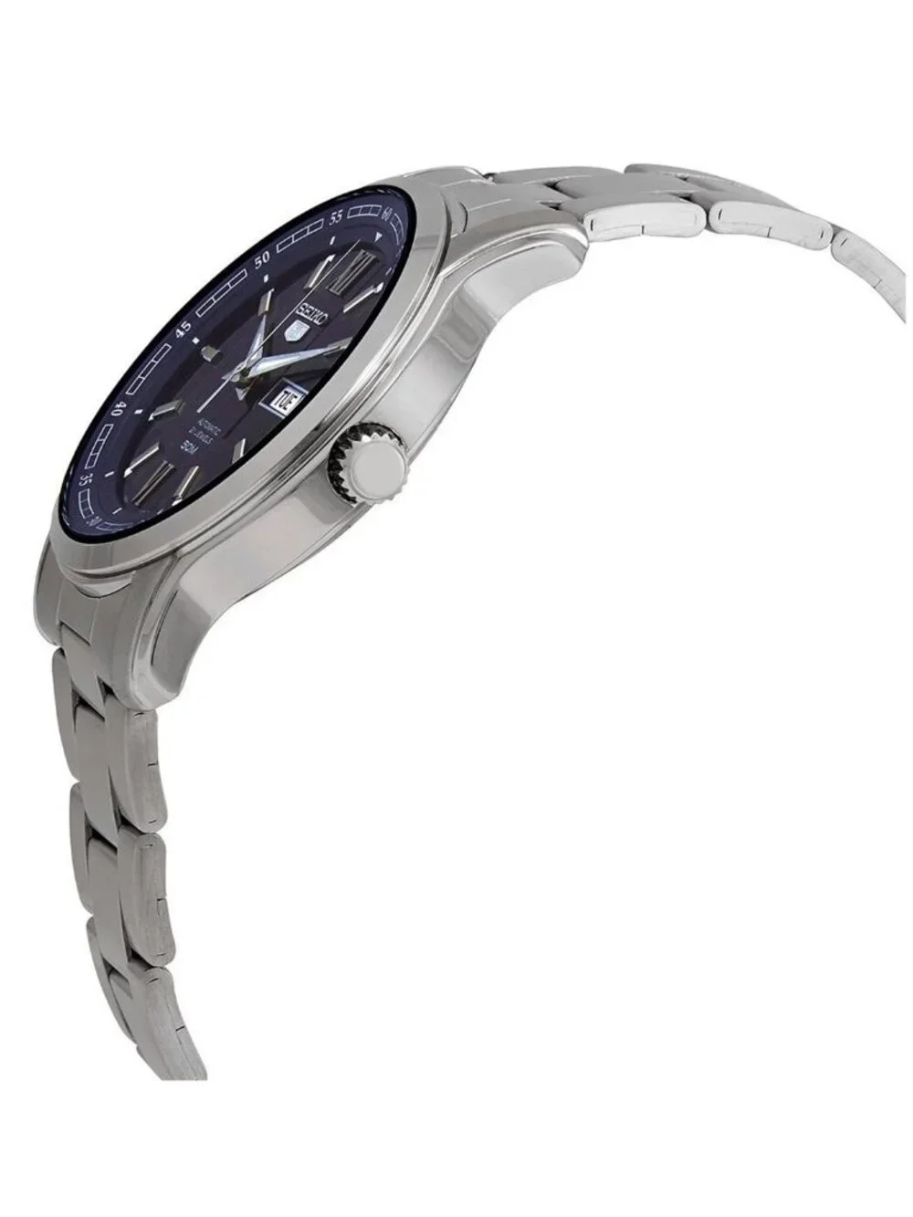 NWT Seiko Automatic Blue Dial Stainless Steel Men's Watch